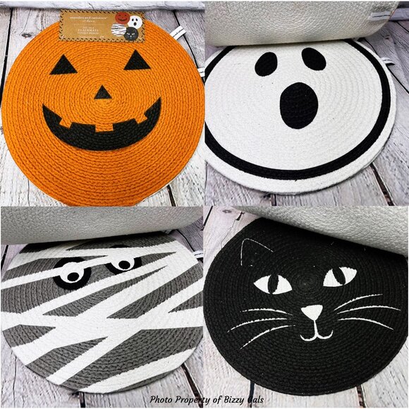cupcakes & cashmere Other - Cupcakes and Cashmere Halloween Round Placemats set of 4
